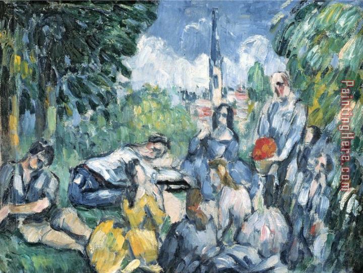 Paul Cezanne Dejeuner Sur L Herbe 1876 77